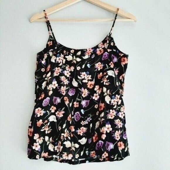 VERO MODA New - Simply Easy Singlet TankTop Black Floral Sz S - Picture 6 of 8